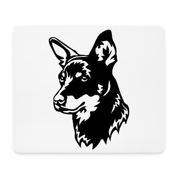 Tête de talon du Lancashire - Tapis de souris (format paysage) - blanc - Devant
