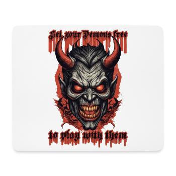 Demons to play with - Mouse Pad (horizontal) - white - Front