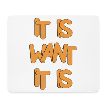 Expressive Bold Typography Design - Mouse Pad (horizontal) - white - Front
