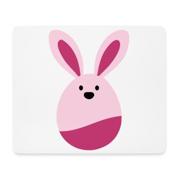 Hase - Mousepad (Querformat) - Weiß - Vorne