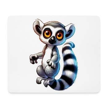 Lémurien - Tapis de souris (format paysage) - blanc - Devant