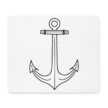 Navigation de navire d’ancrage - Tapis de souris (format paysage) - blanc - Devant