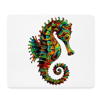 Hippocampe - Tapis de souris (format paysage) - blanc - Devant