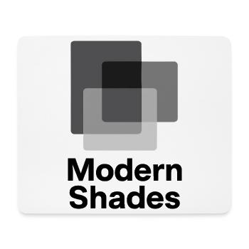 Abstract Gray Square Pattern - Mouse Pad (horizontal) - white - Front