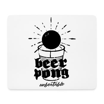 Beer Pong T-Shirt - Tapis de souris (format paysage) - blanc - Devant
