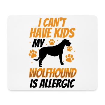 Irish Wolfhound est allergique - Tapis de souris (format paysage) - blanc - Devant