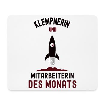 Employee of the Month Plumber - Mouse Pad (horizontal) - white - Front