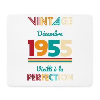 70 Years Anniversary - Vintage - December 1955 - Mouse Pad (horizontal) - white - Front