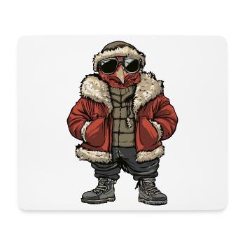 Turkey Cool Winter - Mouse Pad (horizontal) - white - Front