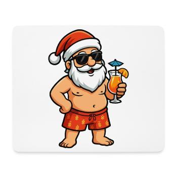 Strand-Santa Cocktail - Mousepad (Querformat) - Weiß - Vorne