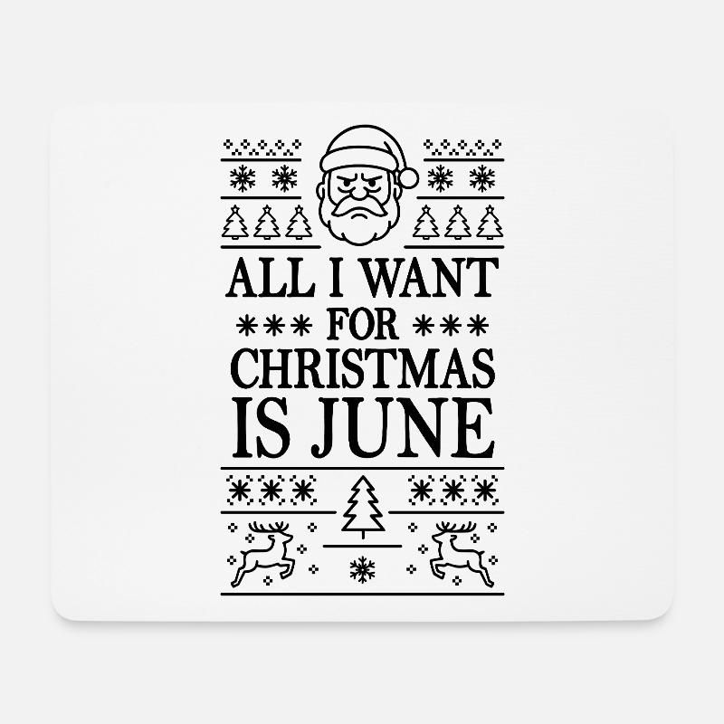 Ugly  Christmas - Mousepad (Querformat) - Weiß