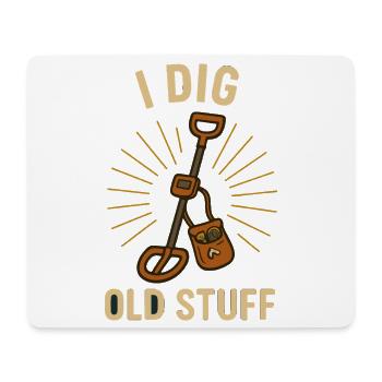 Ich mag alte Sachen Schatzsucherspaß - Mousepad (Querformat) - Weiß - Vorne