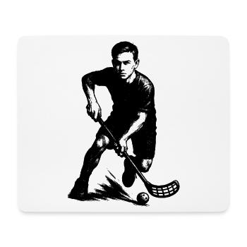 Kurz und klar Floorball - Mousepad (Querformat) - Weiß - Vorne