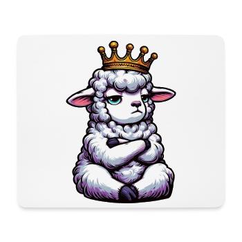 Moutons, moutons, bergers, bergers, bélier, béliers - Tapis de souris (format paysage) - blanc - Devant