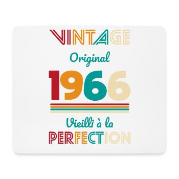 1966 – Vintage – Aged to perfection - Mouse Pad (horizontal) - white - Front
