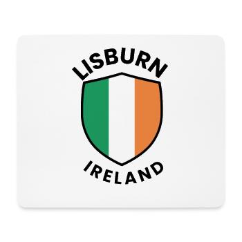 Drapeau d’Irlande de Lisburn - Tapis de souris (format paysage) - blanc - Devant