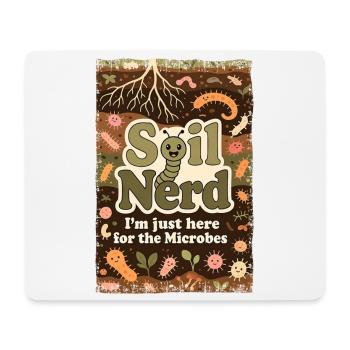 Bio Bärtner Self-Sufficiency Ecological Farmer Gar - Mouse Pad (horizontal) - white - Front