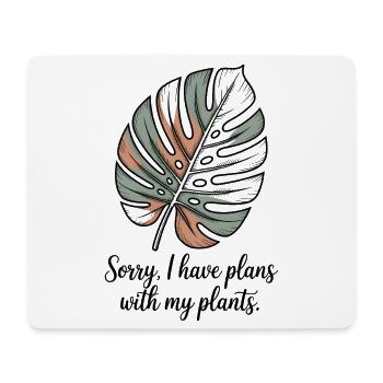 Funny Plant Parent - Monstera Botanical Garden - Mouse Pad (horizontal) - white - Front