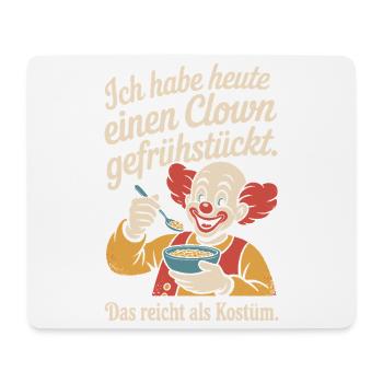 Clown Breakfast Carnival Clown Costume Replacement - Mouse Pad (horizontal) - white - Front