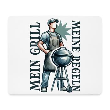 My Grill My Rules BBQ Grill Master Dad - Mouse Pad (horizontal) - white - Front