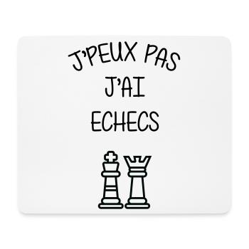 Ich kann keinen Schach-Humor-Club haben - Mousepad (Querformat) - Weiß - Vorne