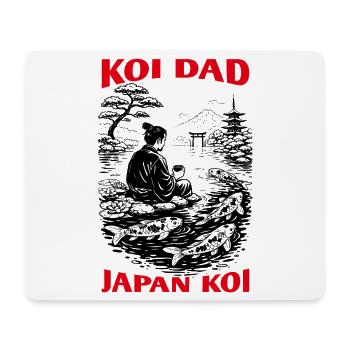 Koi Dad Japan Koi Gift for Dad - Mouse Pad (horizontal) - white - Front