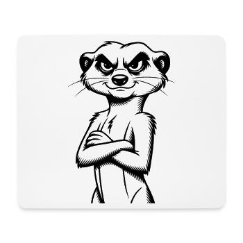 Erdmännchen - Mousepad (Querformat) - Weiß - Vorne