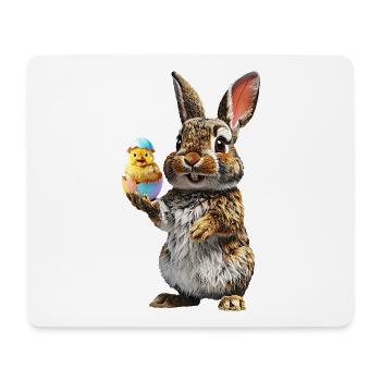 Hare - Mouse Pad (horizontal) - white - Front