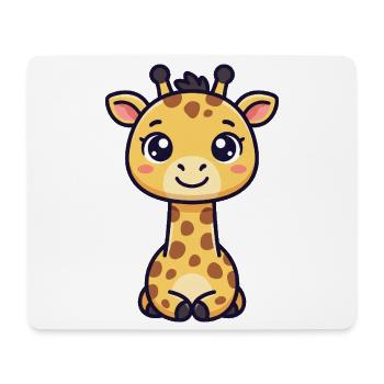 Chibi Giraffe - Mouse Pad (horizontal) - white - Front