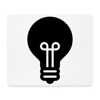 Glühbirne, Idee, Innovation, ideal für - Mousepad (Querformat) - Weiß - Vorne