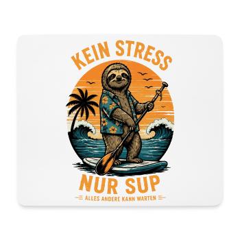  Faultiere SUP Paddleboard Board Stand Up paddel - Mousepad (Querformat) - Weiß - Vorne