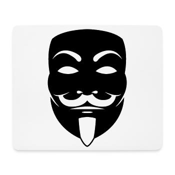 Anonymous Mask - Mouse Pad (horizontal) - white - Front