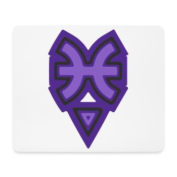 Tierkreis Stammesfische und Wasser - Mousepad (Querformat) - Weiß - Vorne