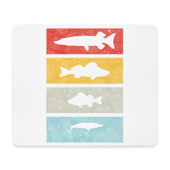 Angler Vintage - Mouse Pad (horizontal) - white - Front
