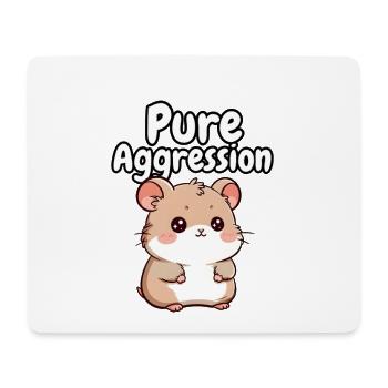 Pure Aggression Hamster - Mouse Pad (horizontal) - white - Front