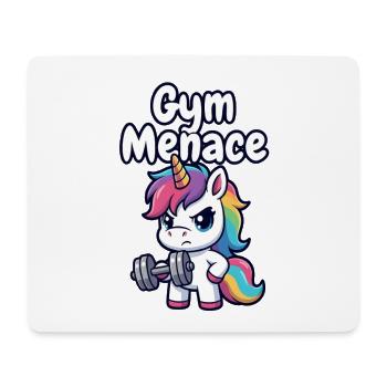 Gym Menace Unicorn Lifter - Mouse Pad (horizontal) - white - Front