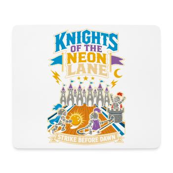 Néon de Knight Bowling - Tapis de souris (format paysage) - blanc - Devant
