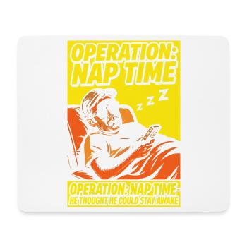 Operation Naptime – Lustiger Schlaf-Fan - Mousepad (Querformat) - Weiß - Vorne
