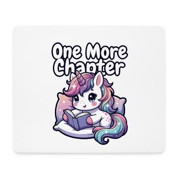 Noch ein Kapitel: Einhorn-Gemütlichkeit - Mousepad (Querformat) - Weiß - Vorne