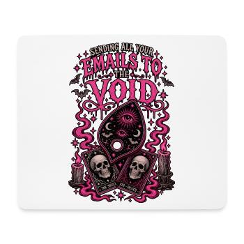 E-Mails an die Leere Tarot Neon Pink - Mousepad (Querformat) - Weiß - Vorne