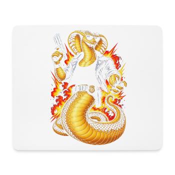 Cobra - Mousepad (Querformat) - Weiß - Vorne