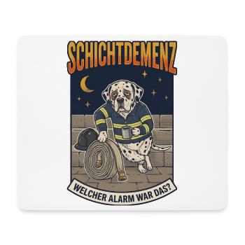 Schichtdemenz Feuerwehr – Welcher Alarm war das? - Mousepad (Querformat) - Weiß - Vorne