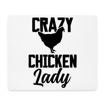 Crazy Chicken Lady - Mousepad (Querformat) - Weiß - Vorne