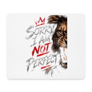 Nicht perfekte Tigerbürsten-Grafik - Mousepad (Querformat) - Weiß - Vorne
