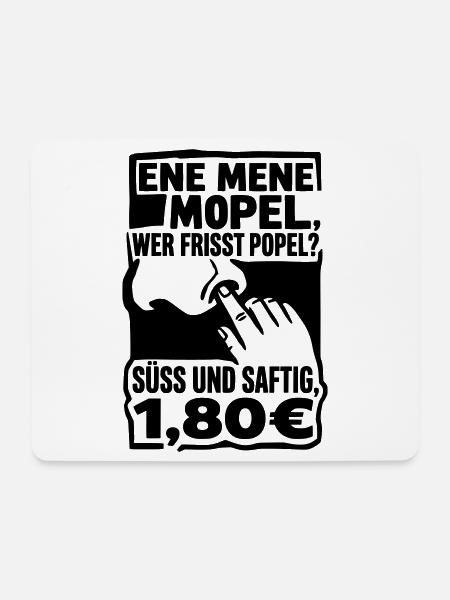 Popel Ene Mene Mopel - Mousepad (Querformat) - Weiß