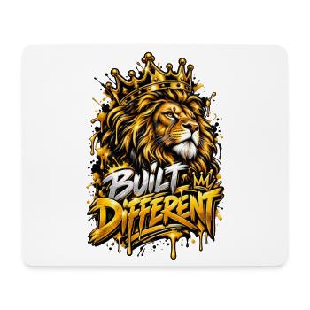 Kronenlöwe hat es anders gebaut - Mousepad (Querformat) - Weiß - Vorne