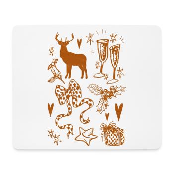 WEIHNACHTSSAMMLUNG - Mousepad (Querformat) - Weiß - Vorne