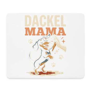 Dackel Mama Pfoten High Five Hundeliebe Spruch - Mousepad (Querformat) - Weiß - Vorne