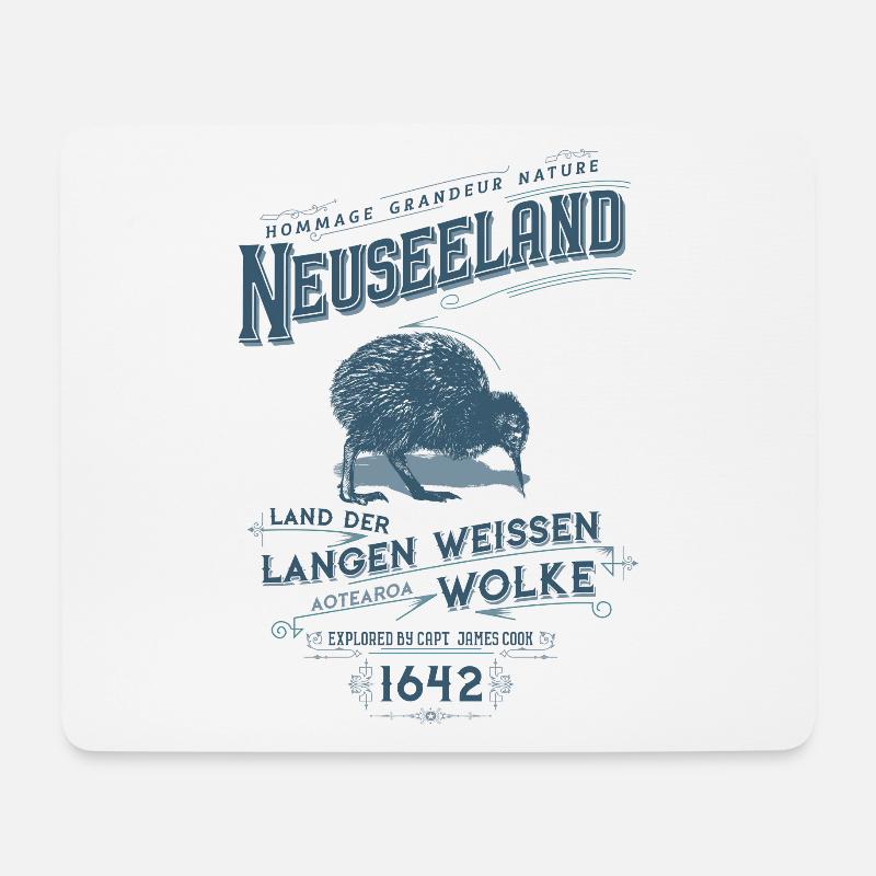 Aotearoa - Neuseeland - Mousepad (Querformat) - Weiß