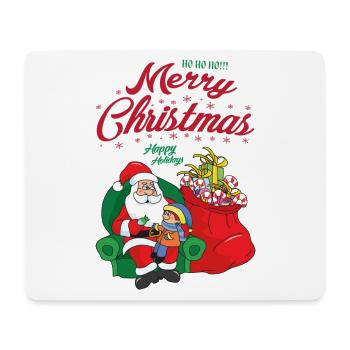 Père Noël - Tapis de souris (format paysage) - blanc - Devant